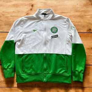 CELTIC AUTHENTIC FOOTBALL SOCCER TRACK JACKET NIKE 347324-100 Men Sz XL Preowned